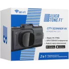Видеорегистратор Silverstone F1 CityScanner черный 2Mpix 1296x2304 1296p 140гр. GPS MSTAR AIT8339