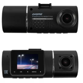 Видеорегистратор Digma FreeDrive 212 NIGHT FHD черный 2Mpix 1080x1920 1080p 160гр. JL5601