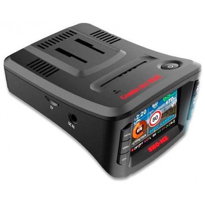Видеорегистратор с радар-детектором Sho-Me Combo №1 WiFi черный 1296p 140гр. GPS Ambarella A12A35
