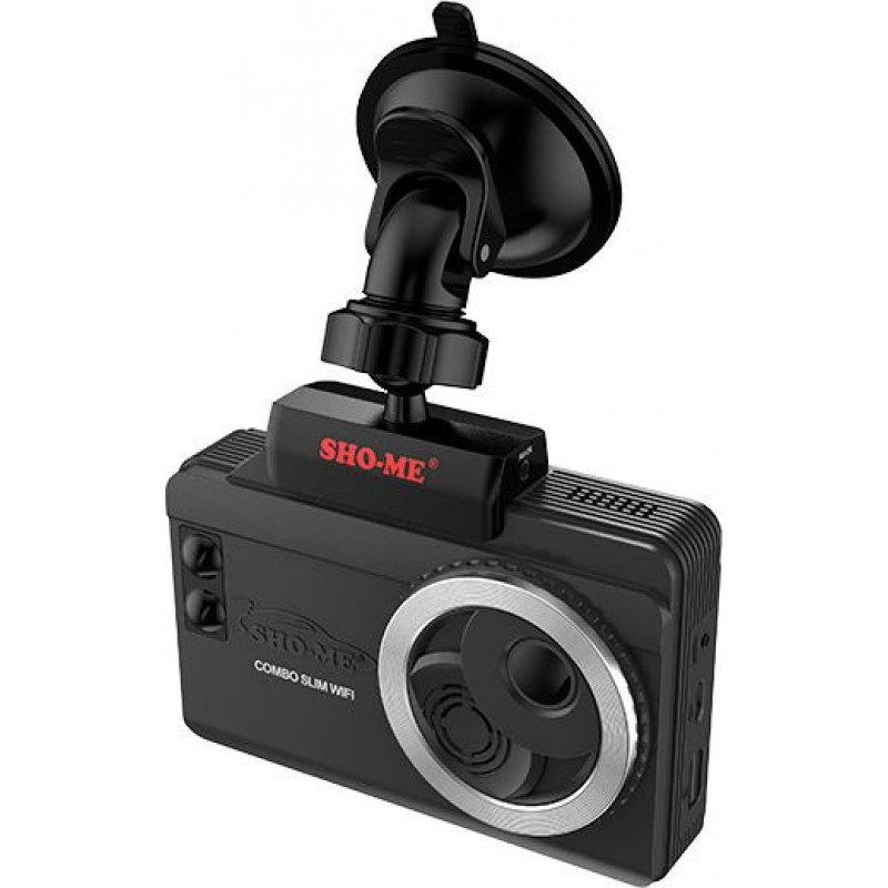Видеорегистратор с радар-детектором Sho-Me Combo Slim WiFi 2160p 140гр. GPS внутренняя память:32Gb MStar 8629