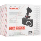 Видеорегистратор с радар-детектором Sho-Me Combo Slim WiFi 2160p 140гр. GPS внутренняя память:32Gb MStar 8629