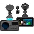 Видеорегистратор с радар-детектором TrendVision Hybrid Signature Real 4K 2CH черный 2160p 170гр. GPS NT96670