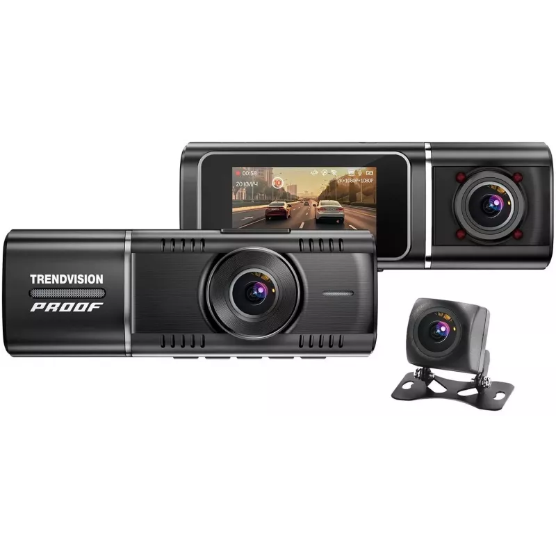 Видеорегистратор TrendVision Proof Ultra черный 2160x3840 2160p 170гр. GPS SA230D