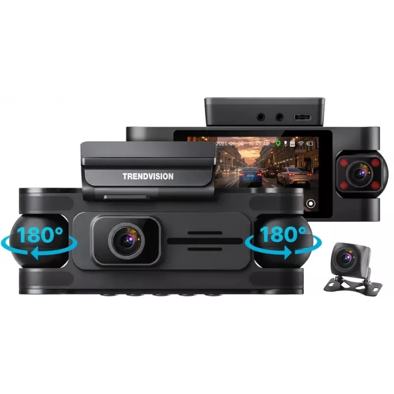 Видеорегистратор TrendVision Proof 360 GPS Ultra черный 2Mpix 2160x3840 2160p 150гр. GPS SigmaStar SSC8838G