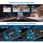Видеорегистратор TrendVision Proof 360 GPS Ultra черный 2Mpix 2160x3840 2160p 150гр. GPS SigmaStar SSC8838G