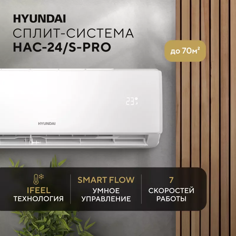 Сплит-система Hyundai HAC-24/S-PRO белый