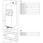 Микроволновая печь Samsung MS20A7013AB/BW 20л. 850Вт черный (встраиваемая)