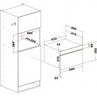 Микроволновая печь Weissgauff BMWO-341 DB 34л. 900Вт черный (встраиваемая)