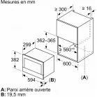 Микроволновая печь Bosch BFL7221B1 21л. 900Вт черный (встраиваемая)