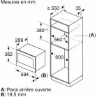 Микроволновая печь Bosch BFL7221B1 21л. 900Вт черный (встраиваемая)