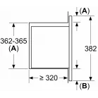 Микроволновая печь Bosch BFL523MB4 20л. 800Вт черный (встраиваемая)