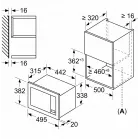 Микроволновая печь Bosch BFL523MB4 20л. 800Вт черный (встраиваемая)