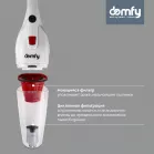 Пылесос ручной Domfy DSC-VC301 1000Вт белый/красный