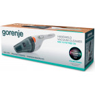 Пылесос ручной Gorenje MVC72FW 55Вт белый/серый
