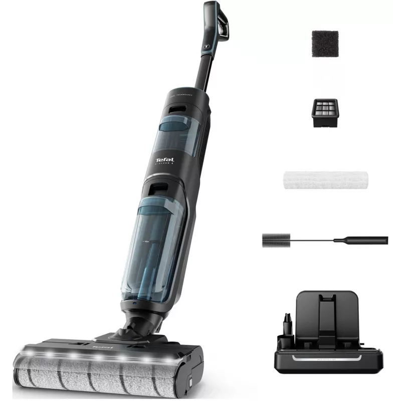 Пылесос моющий Tefal X-Clean 5 GF5555F0 200Вт серый/черный