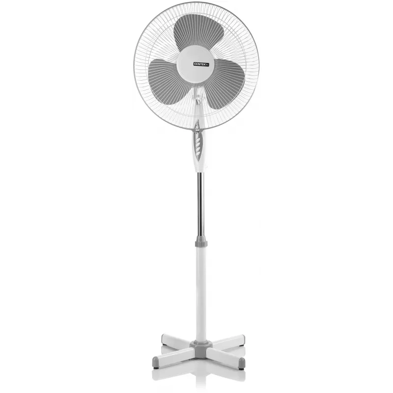Вентилятор напольный Centek CT-5021 40Вт скоростей:3 ПДУ серый/белый