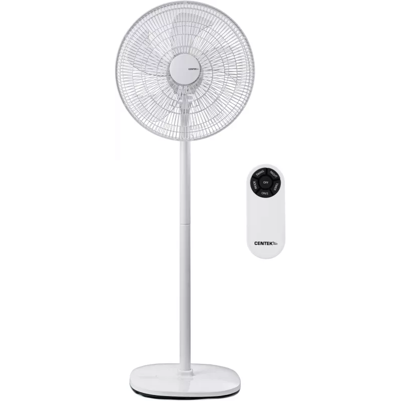 Вентилятор напольный Centek CT-5024 65Вт скоростей:4 ПДУ белый