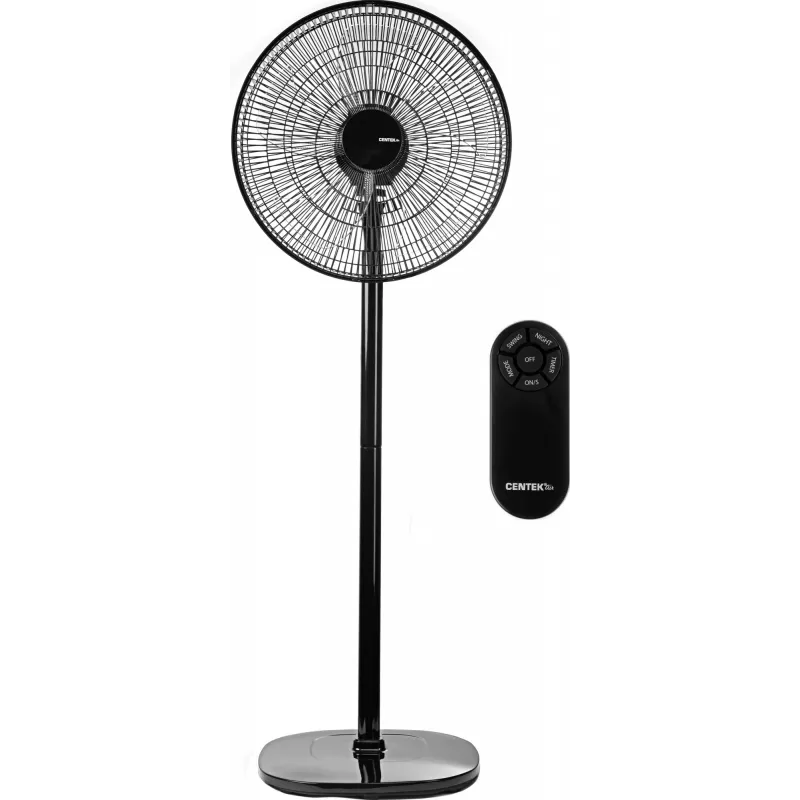 Вентилятор напольный Centek CT-5024 65Вт скоростей:4 ПДУ черный