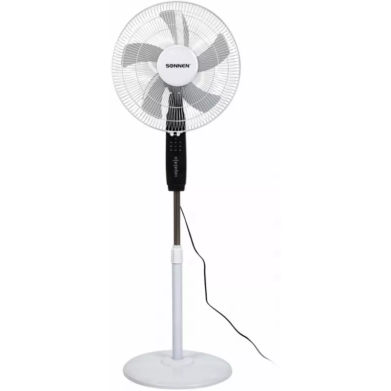 Вентилятор напольный Sonnen TF 45W-40-520 45Вт скоростей:3 ПДУ белый/черный