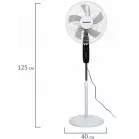 Вентилятор напольный Sonnen TF 45W-40-520 45Вт скоростей:3 ПДУ белый/черный