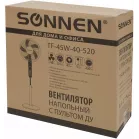 Вентилятор напольный Sonnen TF 45W-40-520 45Вт скоростей:3 ПДУ белый/черный