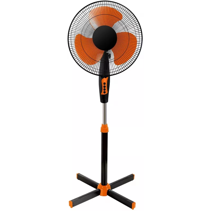 Вентилятор напольный Oasis VF-40PSB 40Вт скоростей:3 черный/оранжевый
