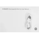 Вентилятор настольный Xiaomi Rechargeable Mini Fan 10Вт скоростей:4 белый