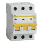 Выключатель автоматический IEK MVA20-3-016-C ВА47-29 16A тип C 4.5kA 3П 400В 3мод белый (упак.:1шт)