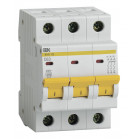 Выключатель автоматический IEK MVA20-3-063-C ВА47-29 63A тип C 4.5kA 3П 400В 3мод белый (упак.:1шт)