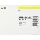 Выключатель автом. дифф. тока IEK MAD10-4-025-C-030 АД14 25A тип C 4.5kA 30мА AC 4П 230/400В 5мод белый (упак.:1шт)