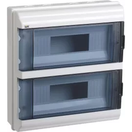 Щит распределительный IEK MKP72-N3-24-55 КМПн-24 IP55 для установки модульных устройств навесной 306мм 108мм 328мм 660B 24мод. пластик IP55 белый (упак.:1шт)