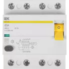 Выключатель дифф.тока УЗО IEK MDV10-4-063-300 ВД1-63 63A 300мА AC 4П 400В 4мод белый (упак.:1шт)