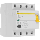 Выключатель дифф.тока УЗО IEK MDV10-4-063-300 ВД1-63 63A 300мА AC 4П 400В 4мод белый (упак.:1шт)