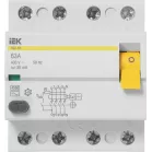 Выключатель дифф.тока УЗО IEK MDV10-4-063-030 ВД1-63 63A 30мА AC 4П 400В 4мод белый (упак.:1шт)