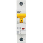 Выключатель автоматический IEK MVA31-1-010-B ВА47-60M 10A тип B 6kA 1П 230/400В 1мод белый (упак.:1шт)