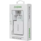 Сетевое зар./устр. Digma DGWC-1U-2.1A-WG 10.5W 2.1A USB универсальное белый