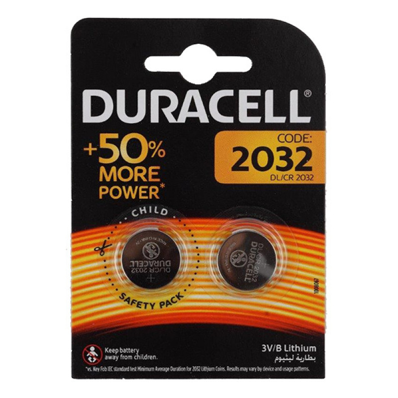 Батарея Duracell DL/CR2032 CR2032 (2шт)