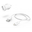 Комплект зар./устр. Hama H-183266 2.4A USB для Apple белый (00183266)