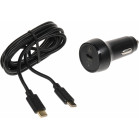 Автомобильное зар./устр. Hama H-183327 18W 3A (PD+QC) USB Type-C универсальное черный (00183327)