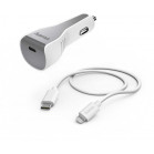 Комплект зар./устр. Hama H-183317 3A (PD) USB Type-C для Apple белый (00183317)