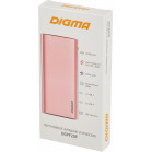 Мобильный аккумулятор Digma DGPF20F 20000mAh QC3.0/PD3.0 3A розовый (DGPF20F22APN)