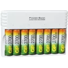 Аккумулятор + зарядное устройство GP PowerBank 270AAHC/CPBXL-2CR8 AA NiMH 2700mAh (8шт) блистер