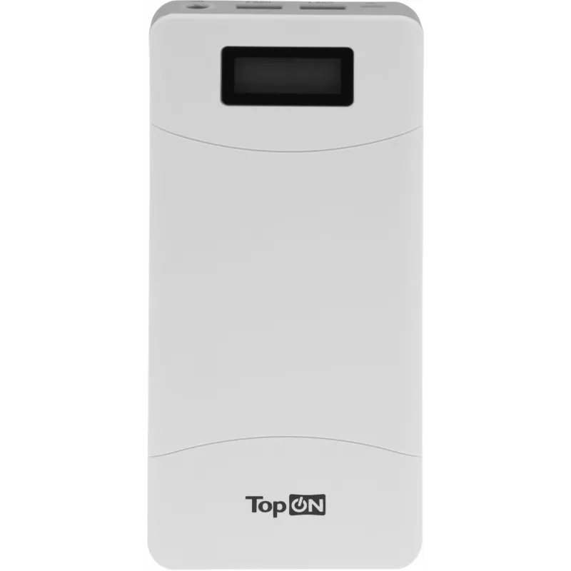 Мобильный аккумулятор TopON TOP-T72 18000mAh QC2.0 65W 2.1A 2xUSB-A/USB-C белый (101305)