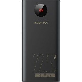 Мобильный аккумулятор Romoss PEA40PF 40000mAh QC3.0 22.5W 5A 2xUSB-A/USB-C черный (6973693499151)