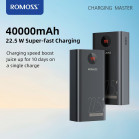 Мобильный аккумулятор Romoss PEA40PF 40000mAh QC3.0 22.5W 5A 2xUSB-A/USB-C черный (6973693499151)