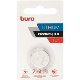 Батарея Buro Lithium CR2025 (1шт) блистер