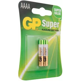 Батарея GP Super Alkaline GP 25A-2CR2 AAAA (2шт) блистер