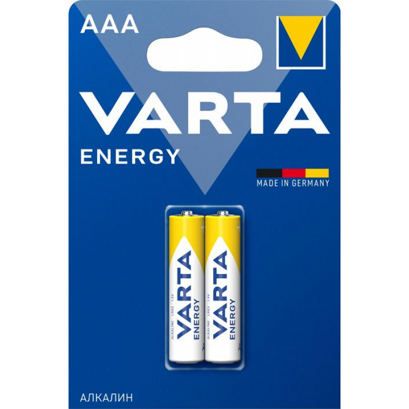Батарея Varta Energy LR03 Alkaline AAA (2шт) блистер