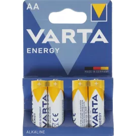 Батарея Varta Energy LR6 BL4 Alkaline AA (4шт) блистер