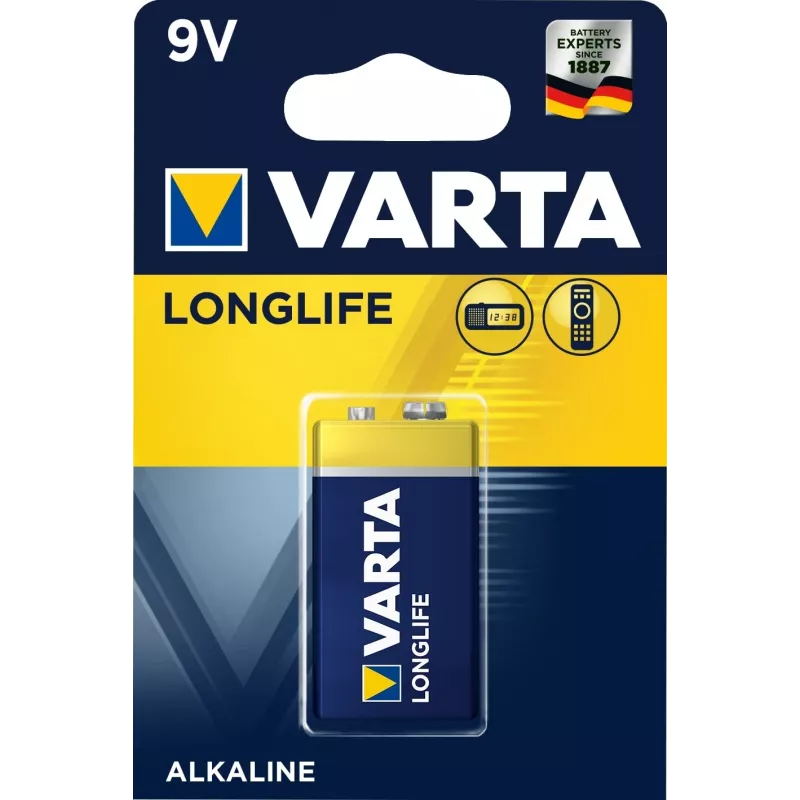 Батарея Varta Longlife 6LR61 9V (1шт) блистер